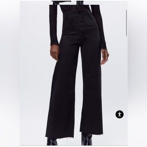 zara high waisted straight leg jeans size 4 never worn